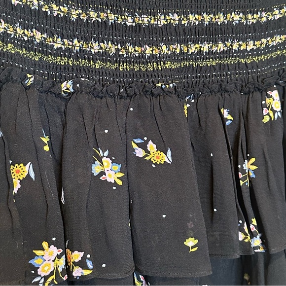Dolan Mini Skirt Size Women’s Small Whimsigoth Eleanor Black Floral Multi - Picture 5 of 10